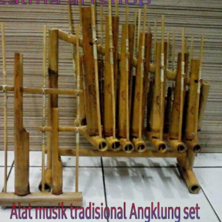 Baru - Angklung Bambu Set/Alat musik Tradisional Angklung /angklung 1 oktap untuk anak SD/SMP/alat musik angklung/ kesenian musik tradisional jawa barat