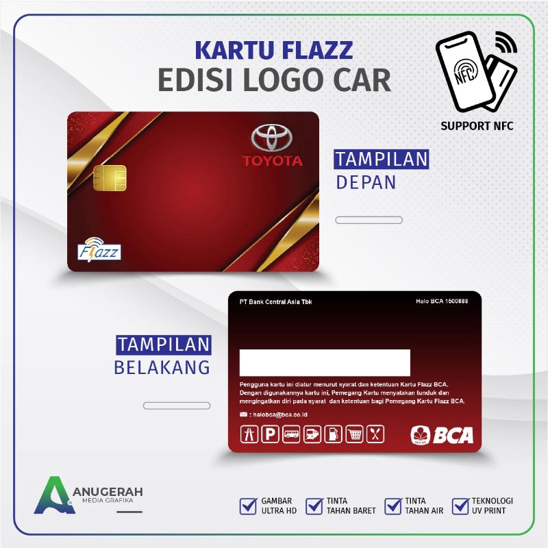 Kartu Flazz BCA Gen 2 Logo Premium