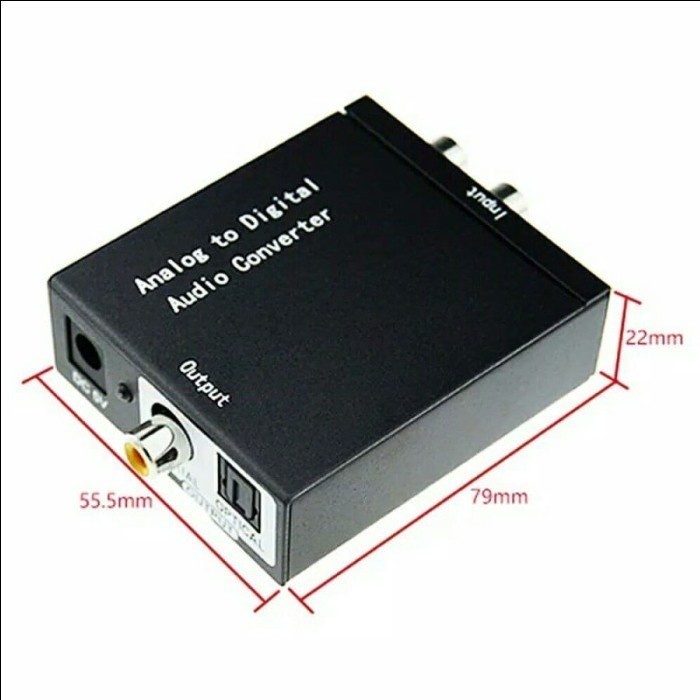 Audio Converter Analog RCA to Digital Optical Coaxial