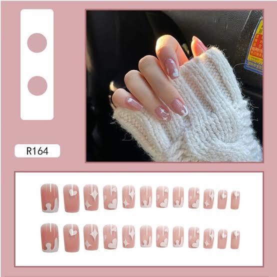 galerybeautysemarang 24Pcs Kuku Palsu Motif Kartun 24 Pcs Fake Nail Karakter Manicure Nail Stickers / kuku palsu motif isi 24pc