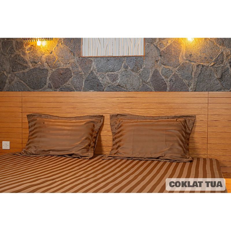 BEDCOVER SET mikro TENCEL SALUR banyak warna