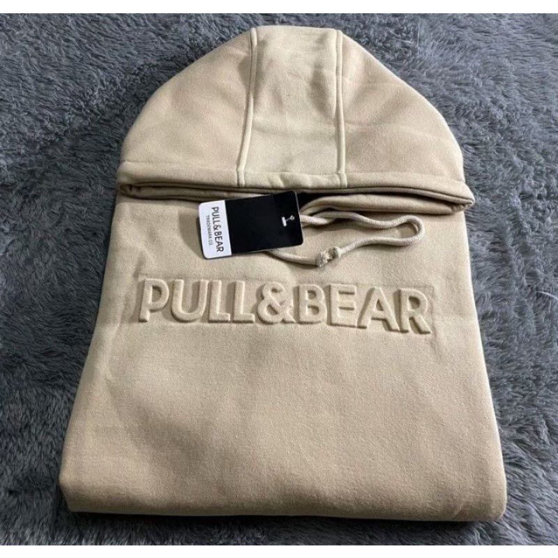 Hoodie pull&bear cream pria wanita basic premium - pullbear cream pria wanita M-XXL