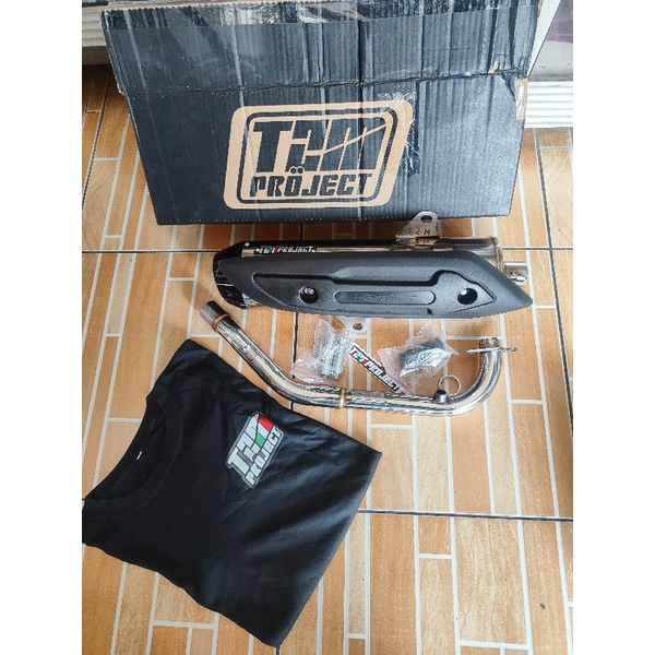 KNALPOT TZM project vario 160 pcx 160 SS pro bonus Tshirt
