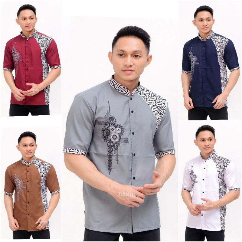 Grosir Baju Koko Dewasa Lengan Pendek Baju Koko Pria Bordir