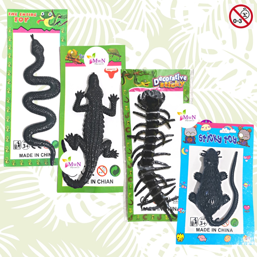MWN Mainan Anak Sticky Toys Bentuk Hewan / Mainan Anti Stress