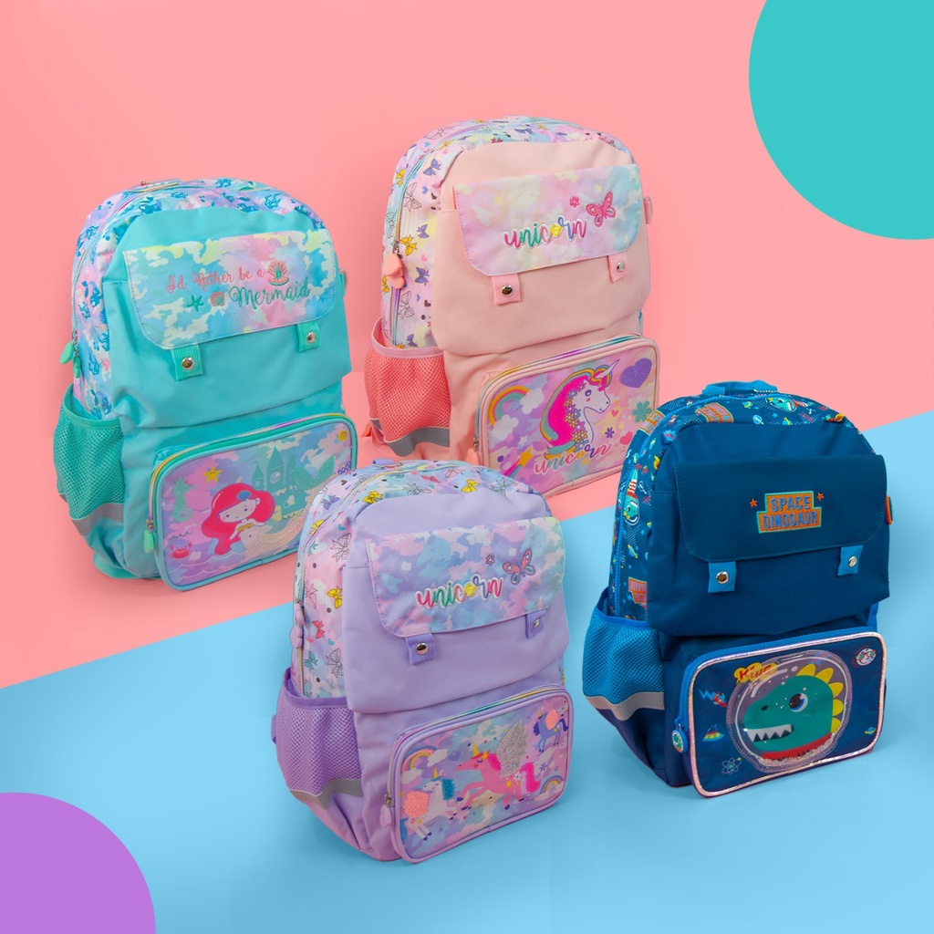 VEST TAS RANSEL ANAK BESAR UNTUK SD DINO/UNICORN/MERMAID U2065