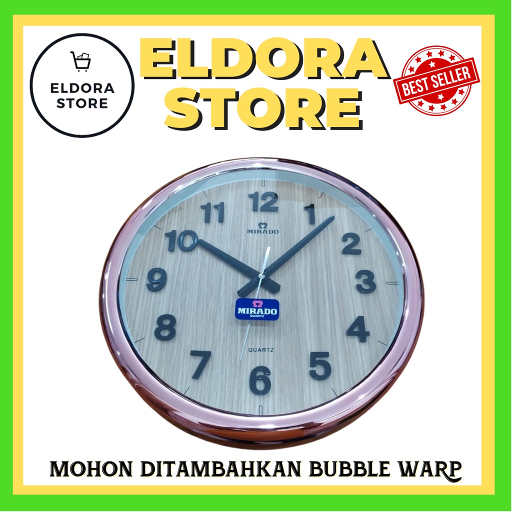 MIRADO JAM DINDING MIRADO QUARTZ MQ-8502 A RS MAGENTA ORIGINAL | JAM DINDING ANALOG | JAM DINDING MI