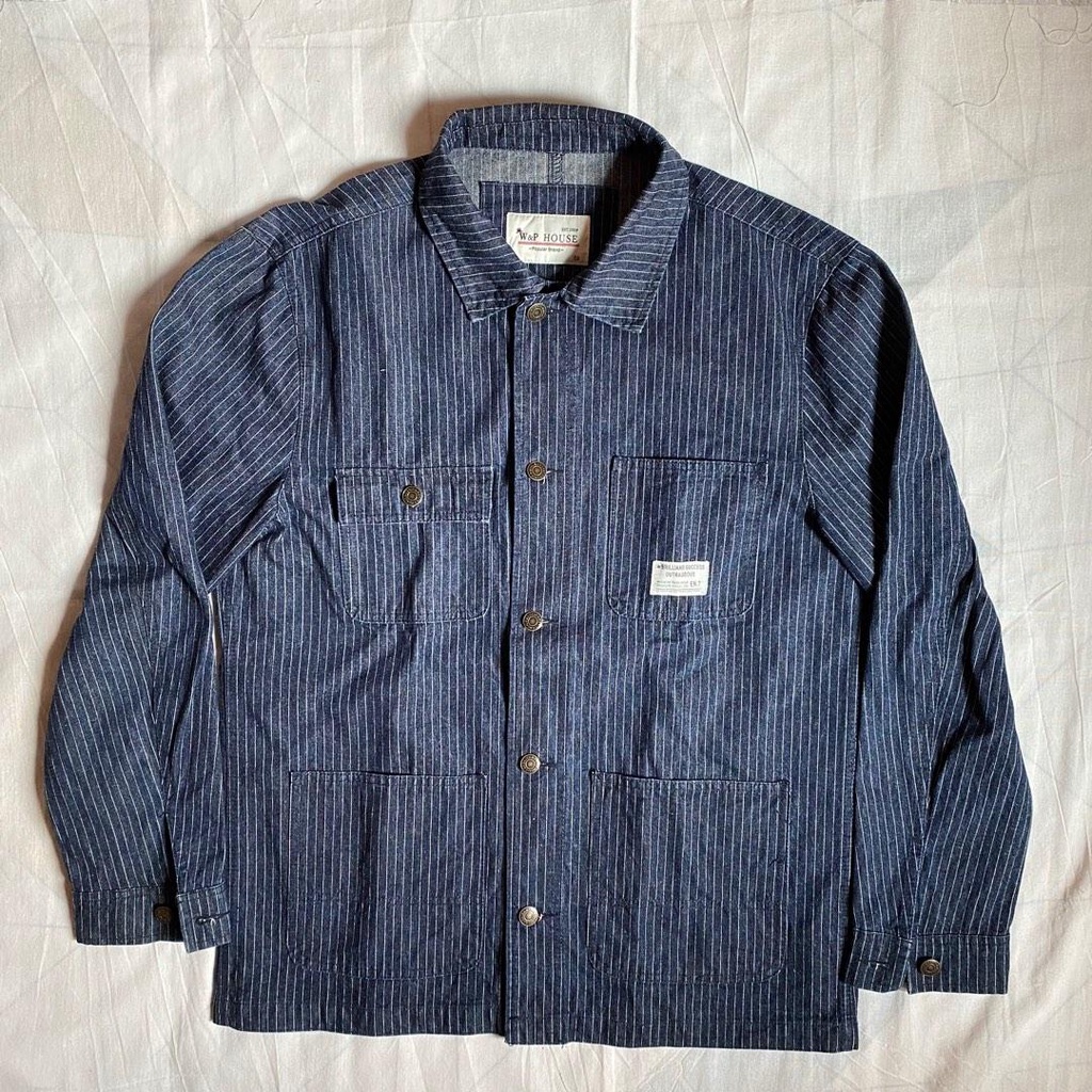 W&P House Hickory Denim Outerwear Chore Jacket