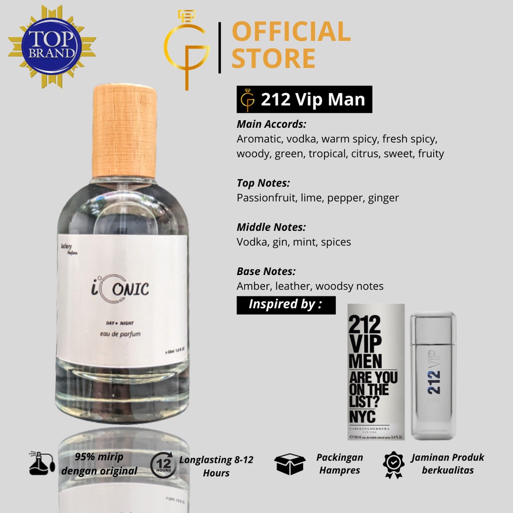 Parfum CH 212 VIP MEN Dupe 35/55ml by ICONIC - Parfum unisex
