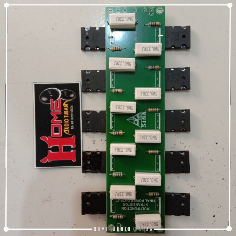 TRANSISTOR FINAL TOSHIBA 5 SET PLUS PCB