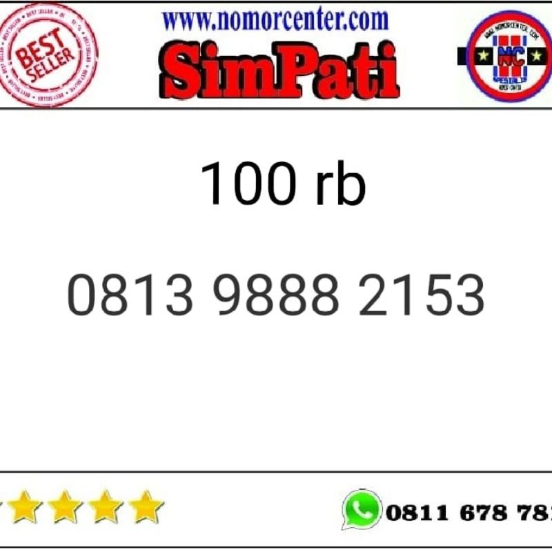 kartu nomor cantik simpati Telkomsel triple 888