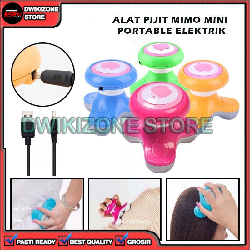 [GROSIR] ALAT PIJAT PIJET MIMO MINI PORTABLE PIJIT REFLEKSI ELEKTRIK URUT KEPALA LEHER BAHU