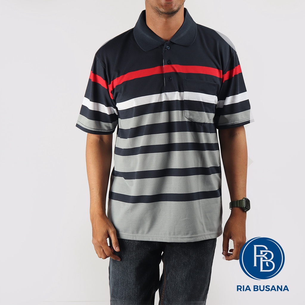 Ria Busana - Yale - Tshirt Krah Dewasa Pria Art. 8257