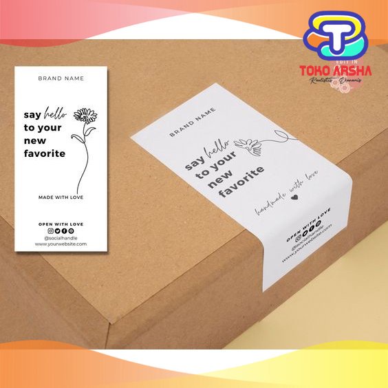 

Ready Stiker Seal Box Packaging Segel Toko_Arsha