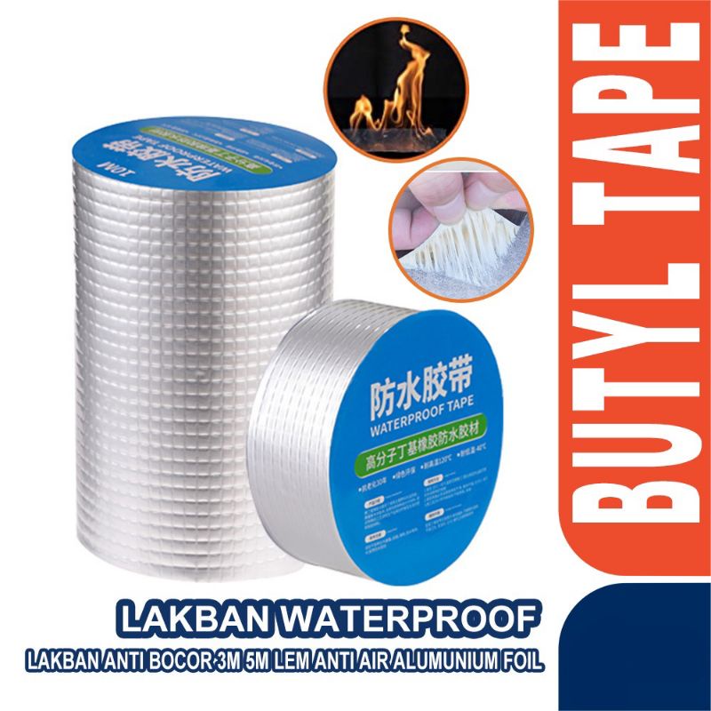 Lakban Aluminium Foil Anti Bocor Super Adhesive Waterproof