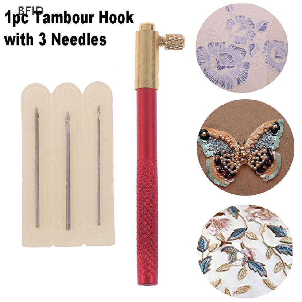 [BFID] Sulam Tambour Crochet Hooks Alat Knitg Dengan 3s French Crochet [ID]