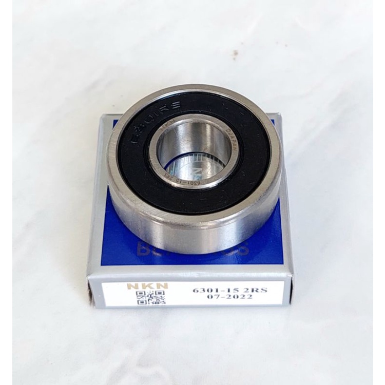 Bearing laher 6301 - 15 mm 2RS laher rubahan 6301 as 17 ke as 19