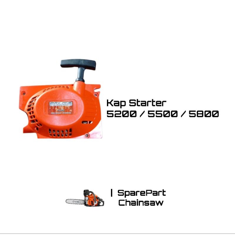 kap engkol starter chainsaw kecil MAXONE 5200 5800