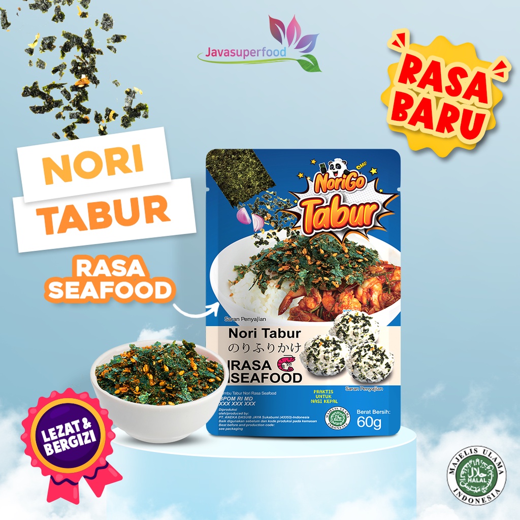 Nori Tabur Rumput Laut Panggang - Rasa Seafood 60g