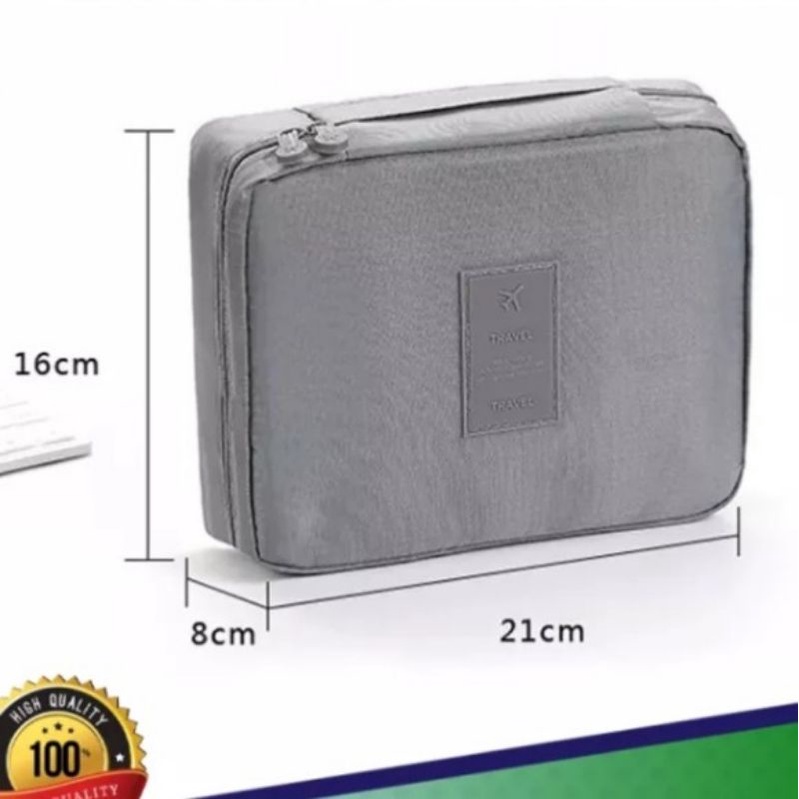 Tas kosmetik cable pouch tempat penyimpanan serbaguna travel organizer
