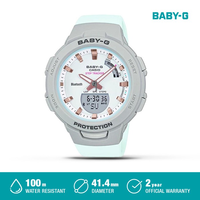 ini TG TG TG CASIO BABY-G Casio Baby-G Jam Tangan Wanita BSA-B100MC-8ADR TG pelindung anti gores ant