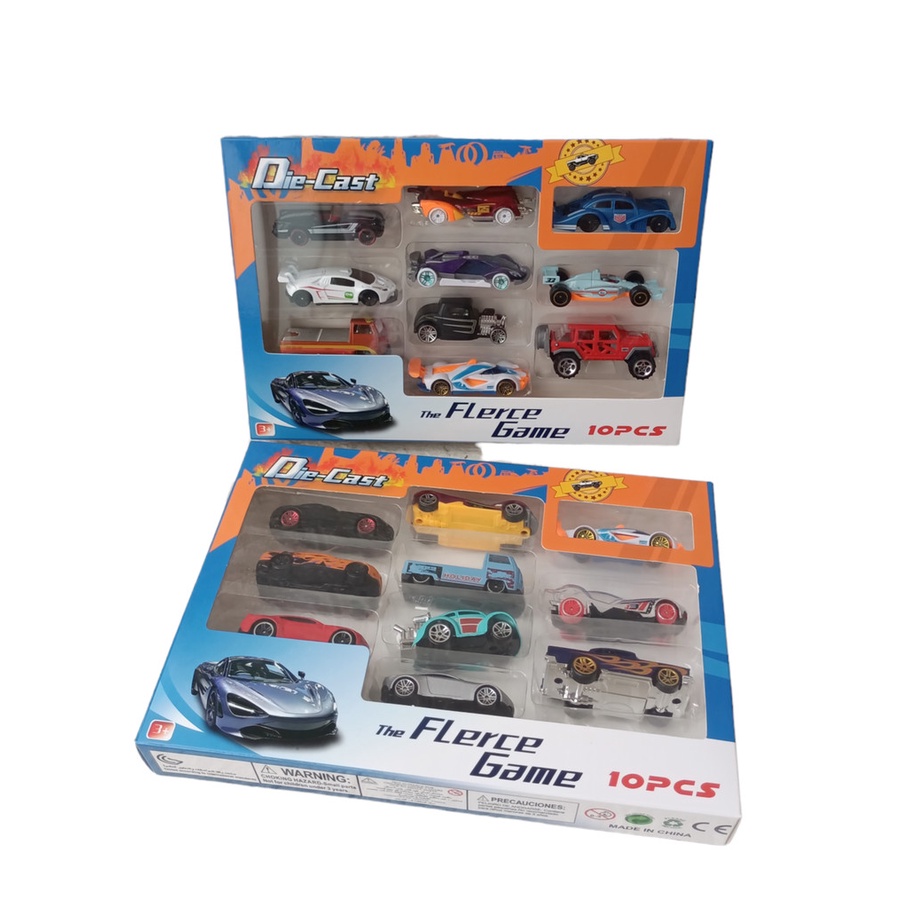 PROMO - Mainan Mobil Mobilan Die Cast Metal 10pcs 278-10 /mainan anak /koleksi mainan /mainan mobil /kado mainan anak