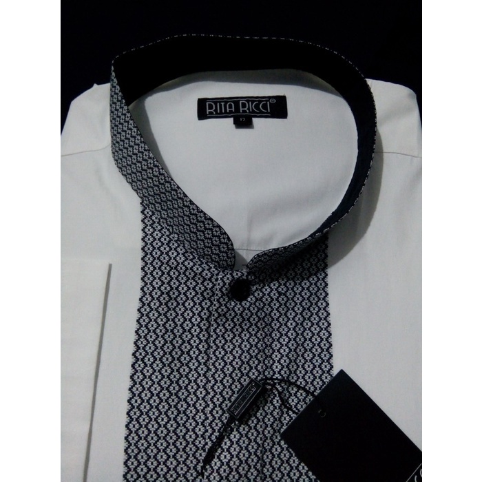 TERBARU  Kemeja Koko RITA RICCI katun bordir kantong samping big size