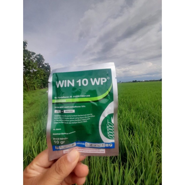 Herbisida Win 10 WP kemasan 10gr Metil Metsufuron 10%