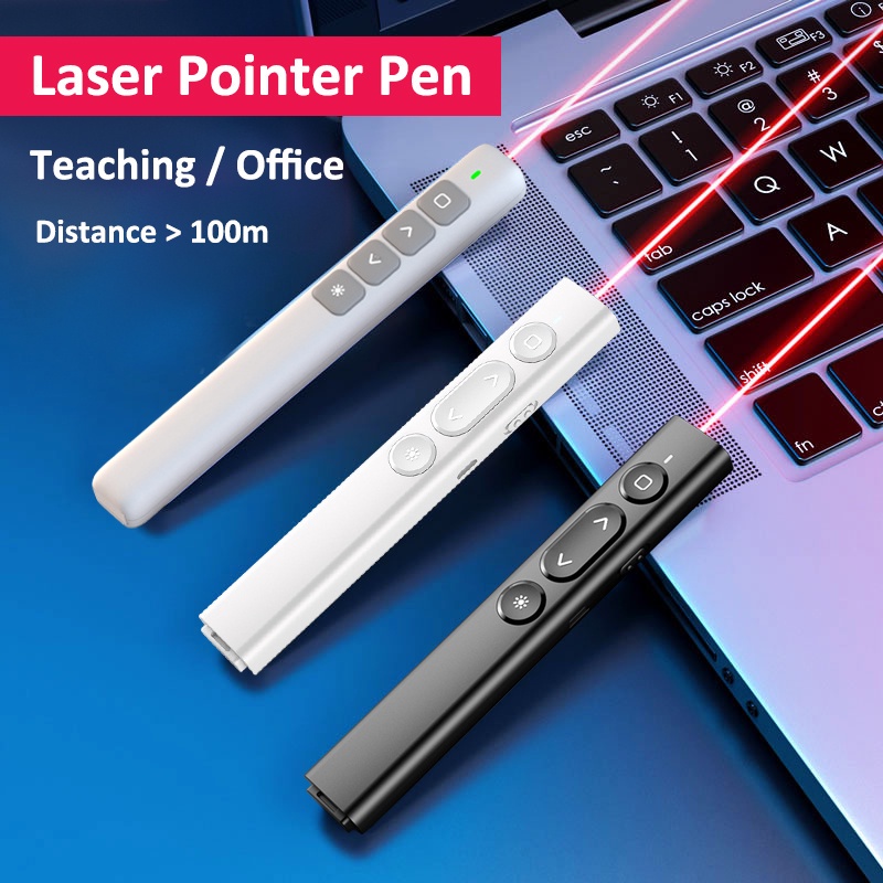 WIRELESS PRESENTER POINTER PEN REMOTE CONTROL LASER POINTER PEN FOR PRESENTATION 2.4GHz