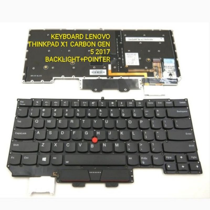 KEYBOARD LENOVO THINKPAD X1 CARBON GEN 5 2017 BACKLIGHT POINTER