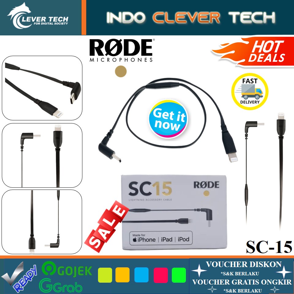 Rode SC15 USB-C to Lightning Patch Cable Rode SC 15 Original