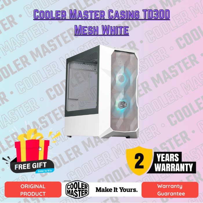 Cooler Master Casing TD300 Mesh White