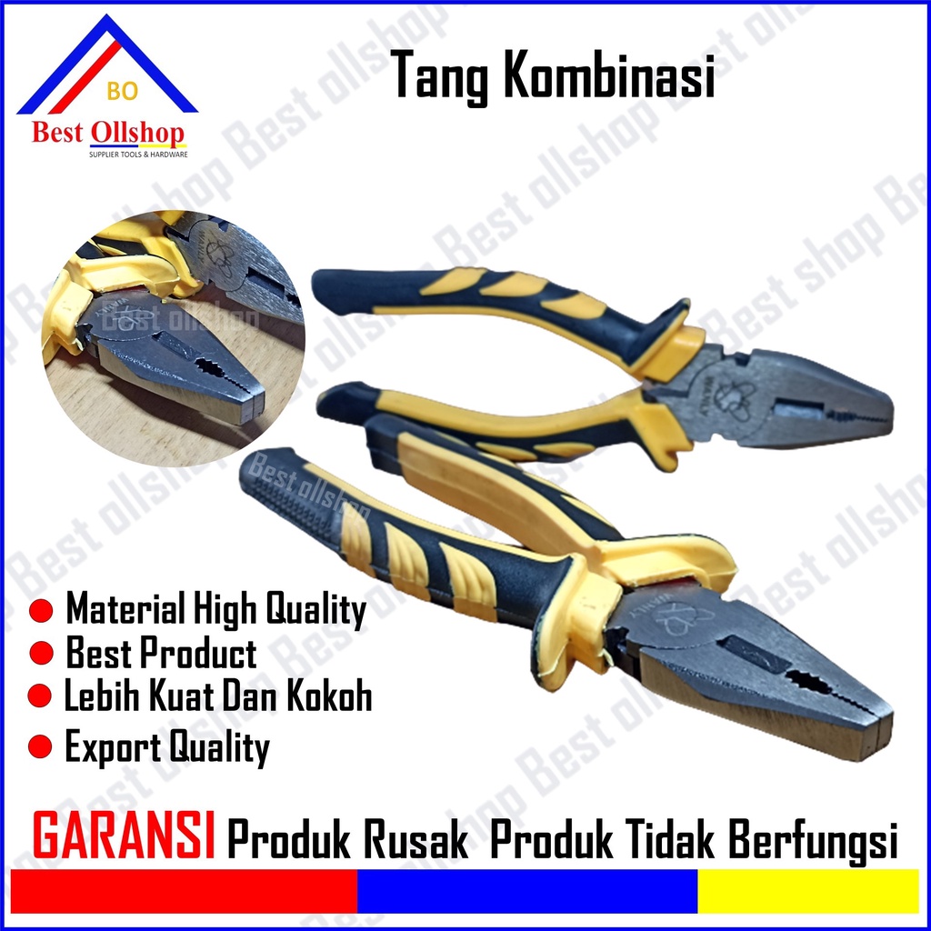 Tang Kombinasi Potong / Combination Pliers Serbaguna 6&quot; 7&quot; 8&quot; Blister Murah