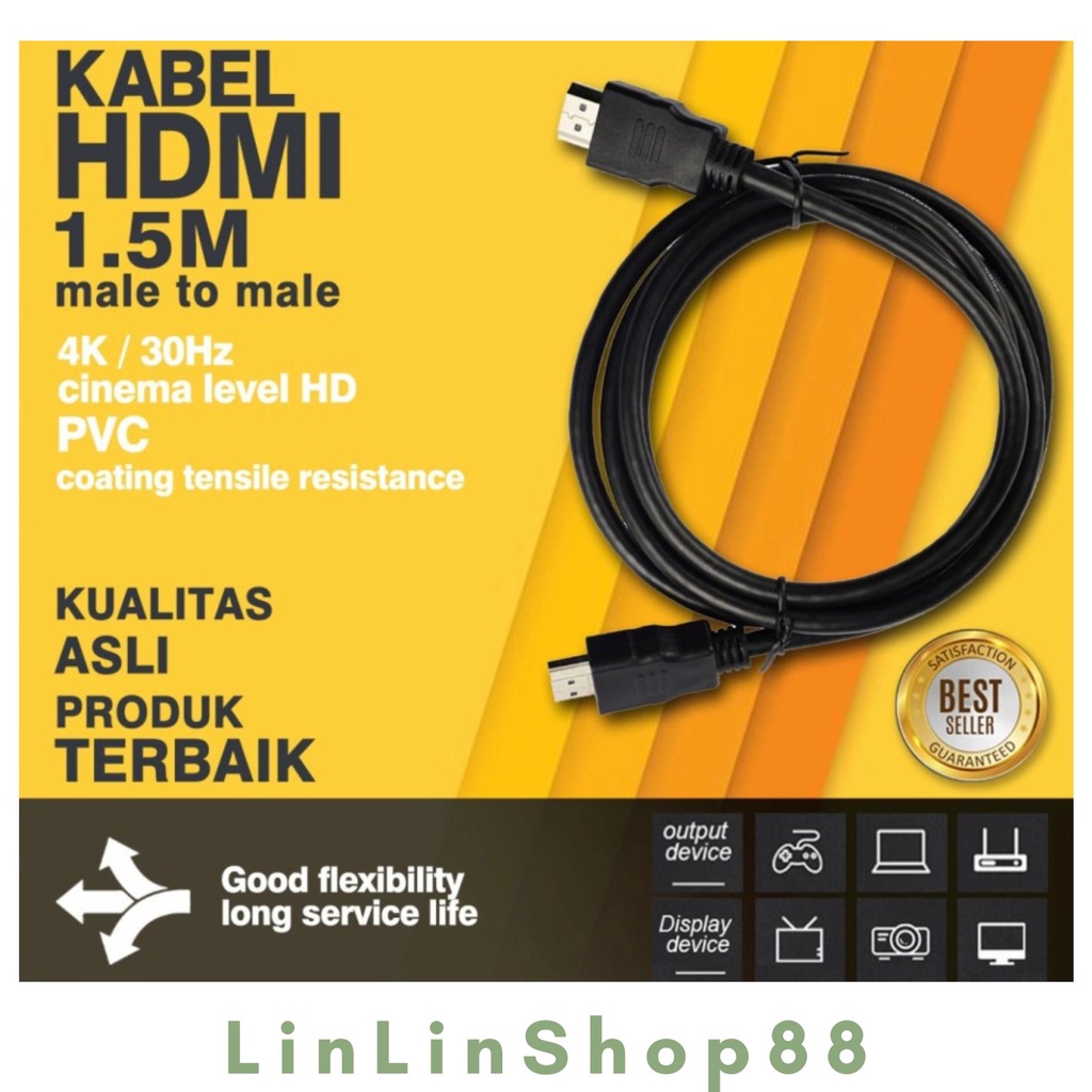 Kabel HDMI 1,5meter / KABEL HDMI STANDARD MURAH 1.5 Meter