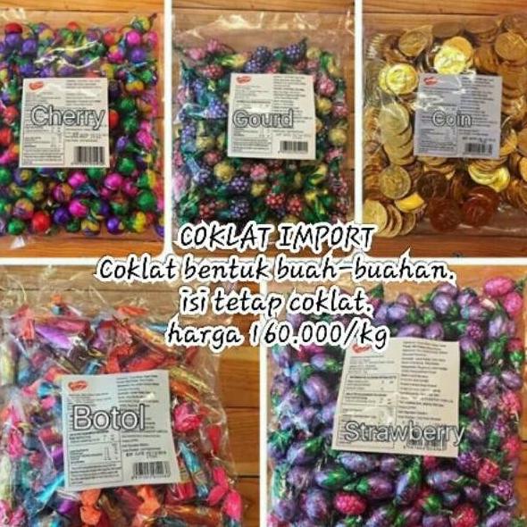 

Coklat Kiloan Import /Cokat Buah Buahan /Coklat Kiloan Murah Heiyyaluv