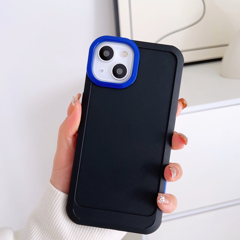 3in1 Permen Shockproof Silicone Bumper Phone Case Untuk Iphone14 11 12 13 Pro Max Plus Shockproof Colorful Bumper Clear Phone Case Untuk iPhone 14 13 12 11 Pro Protection Back Cover