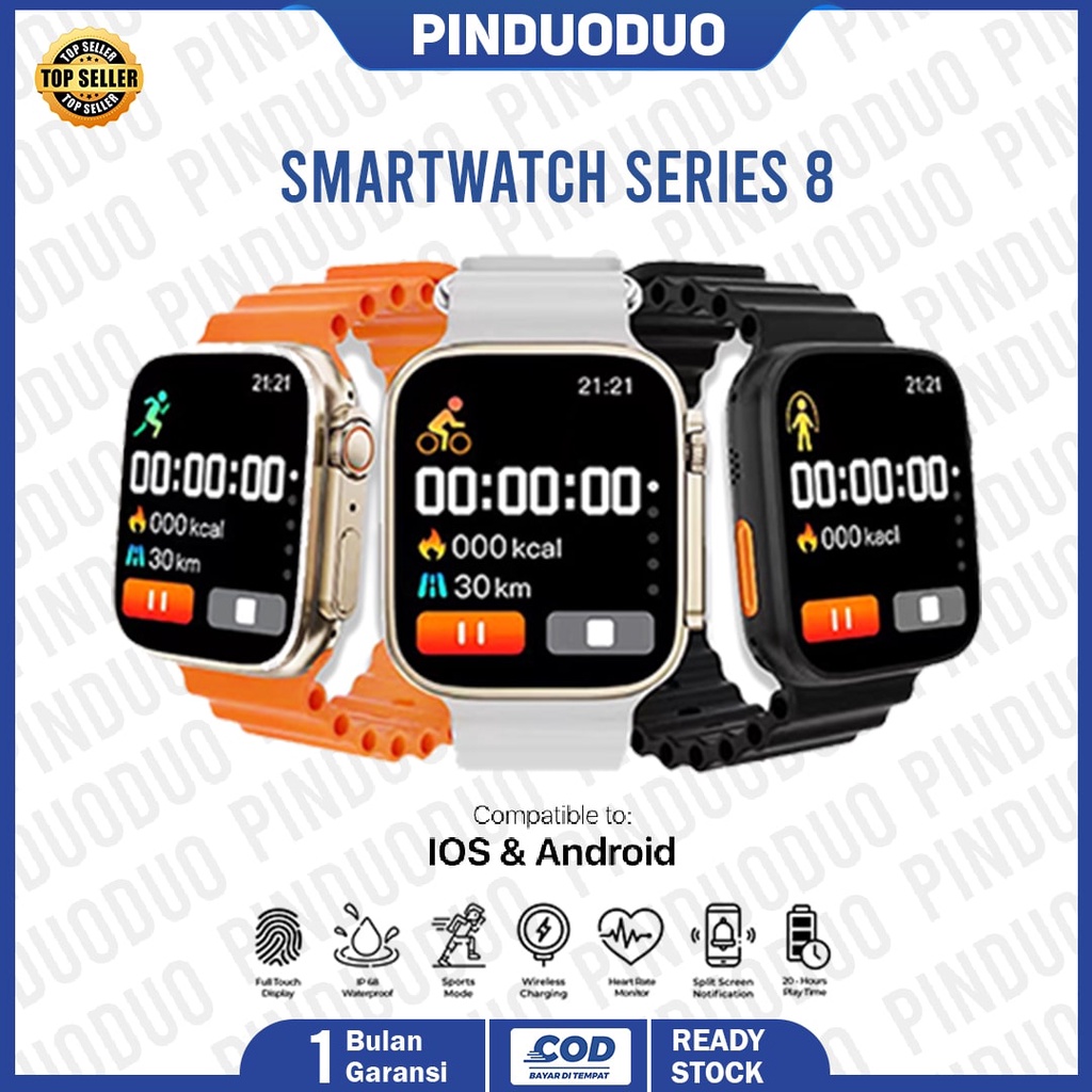 Ready Smartwatch 8 Ultra Layar Sentuh Full Spesifikasi