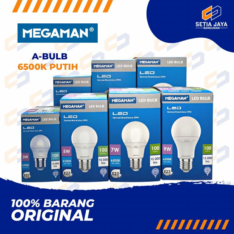 Lampu / Bohlam Led Megaman / Megamen 3 / 5 / 7 / 9 / 12 / 15 / 18 Watt