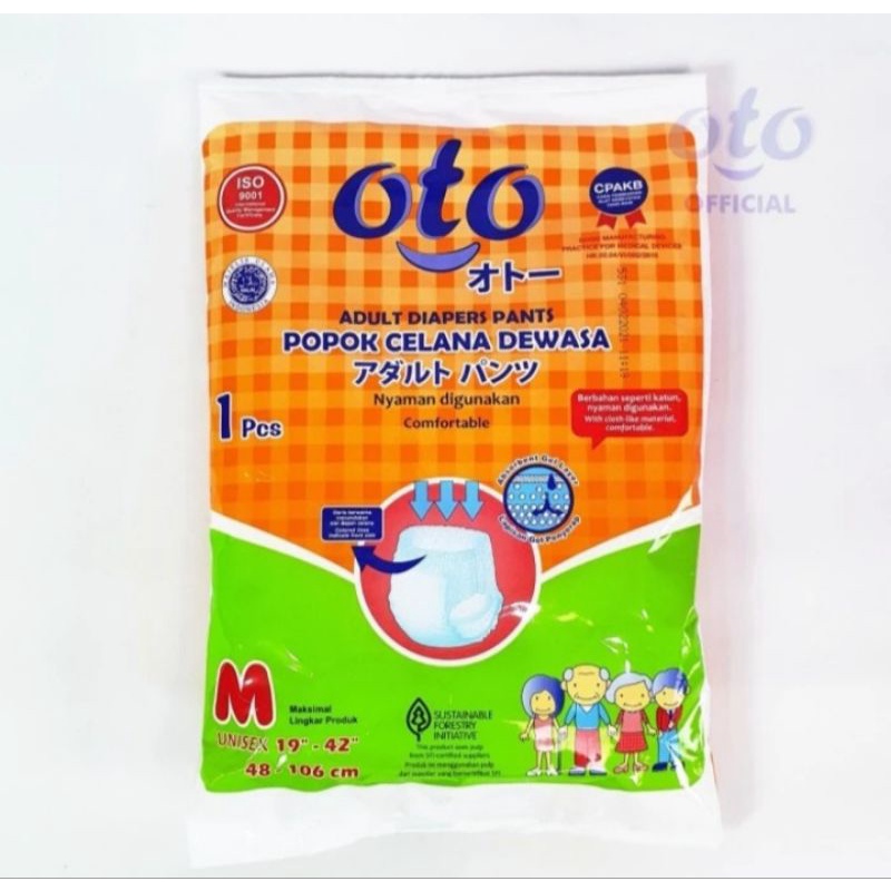 OTO DIAPERS dewasa 1 DUS ISI 96 sachet PROMO