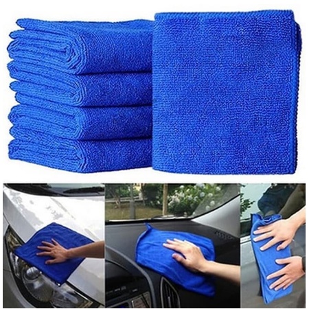 Kain Lap Microfiber Serbaguna 25x25 150 gsm Kain Lap Mobil Motor