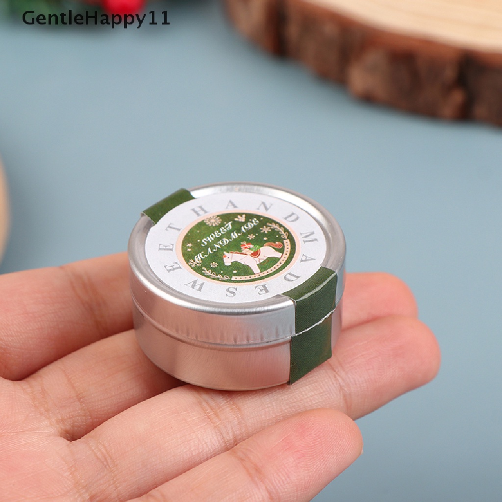 Gentlehappy1: 12rumah Boneka Miniatur Natal Cookies Biskuit Permen Hadiah Kotak Kaleng Model Home Living Scene Decor Mainan id