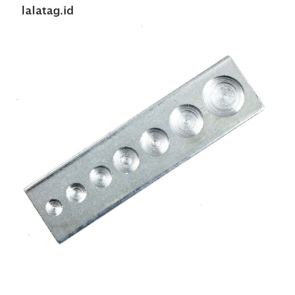 [lalatag] 11pcs/set DIY Kerajinan Kulit Die Hole Punch Snap Rivet Setter Base Alat Jahit [ID]