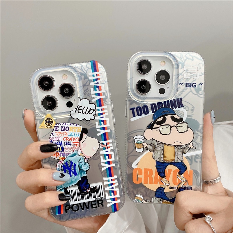 Crayon Shin-chan Phone case Kompatibel Untuk iphone 14promax Pro 13promax 12promax 11casing Penutup Belakang shockproof