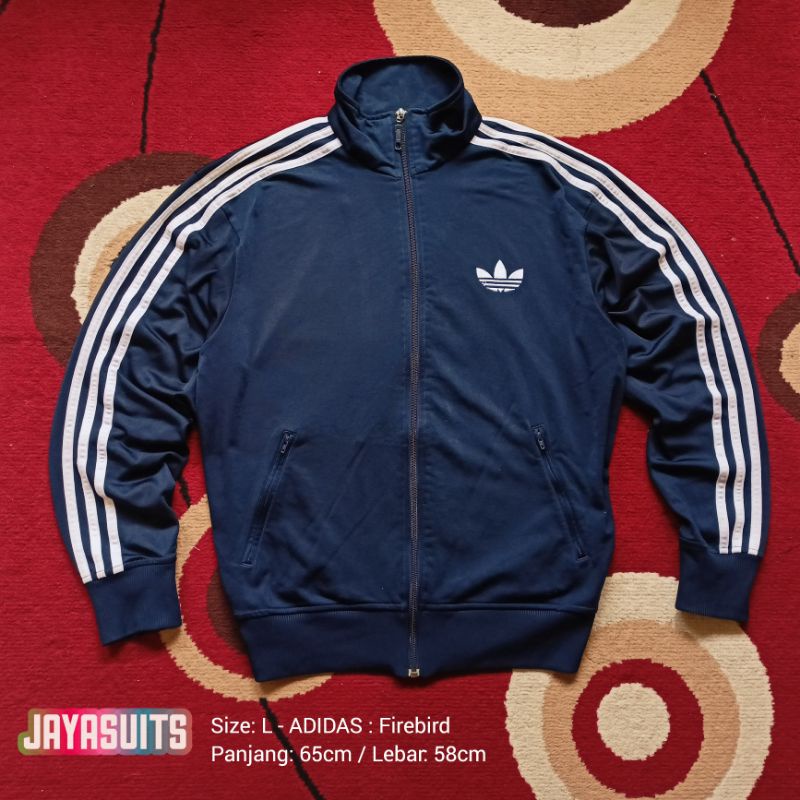 Jaket ADIDAS Original : Firebird Tracktop Biru Navy
