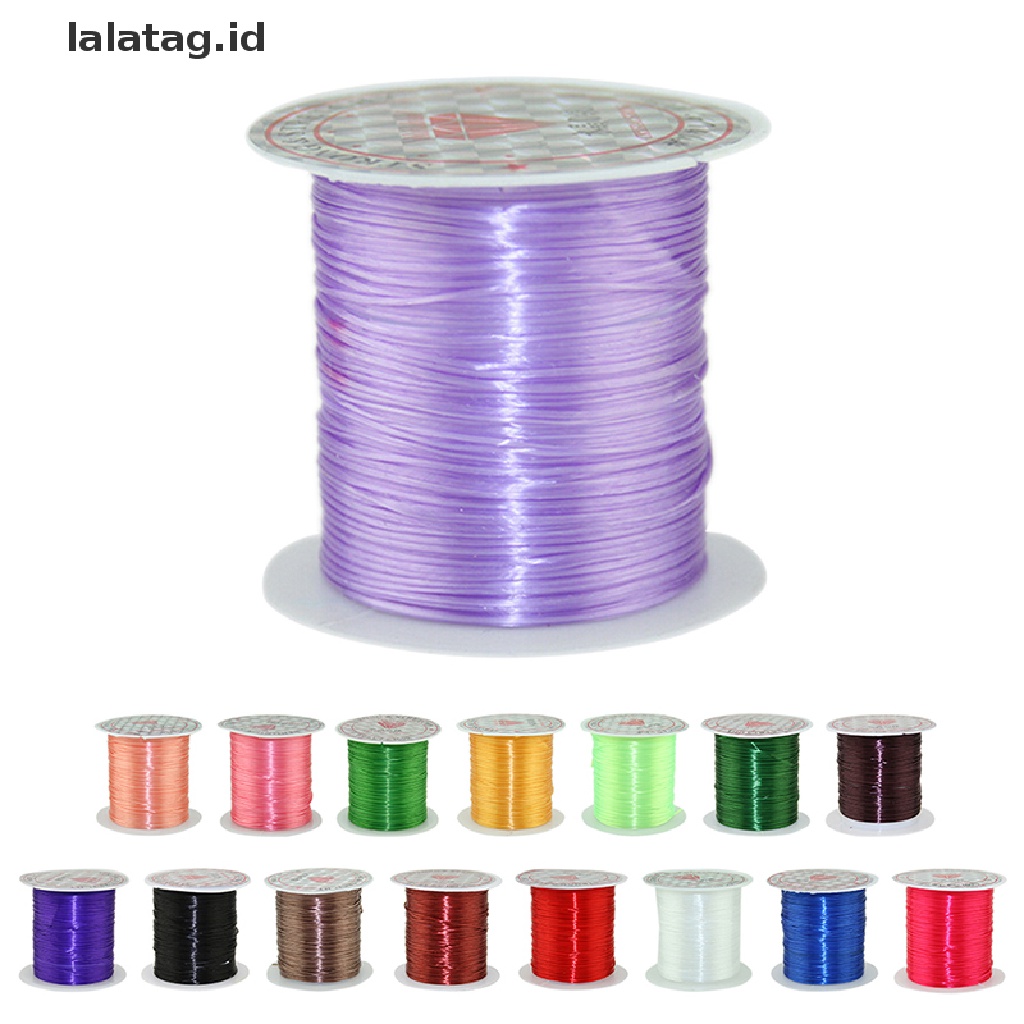 [lalatag] 10m Tali Elastis Stretch Kuat Wire rope Gelang Kalung String Manik 0.5mm, [ID]