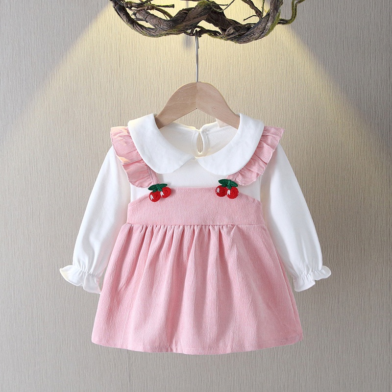Bayi - 2 Tahun | Dress Hye Ri - Dres Anak Korea Style -  Dress Anak Perempuan Gaya Overall Kualitas Import Premium Babycinnamon