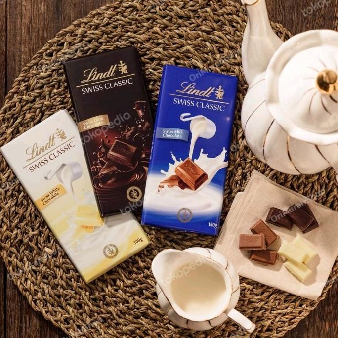 

Lindt Swiss Classic Chocolate Milk Almond Hazelnut Raisin Dark Coklat