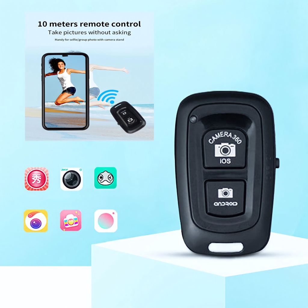 REMOTE BLUETOOTH KAMERA HP / REMOTE SHUTTER TOMSIS BLUETOOTH KAMERA SELFIE AH005 - XOBOX-4