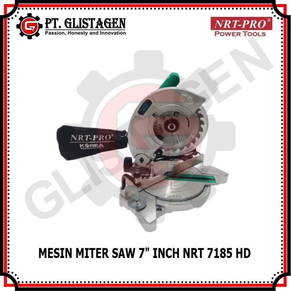 NRT-PRO MS7185HD Mesin Miter Saw 7&quot; inch Gergaji Potong kayu Aluminium