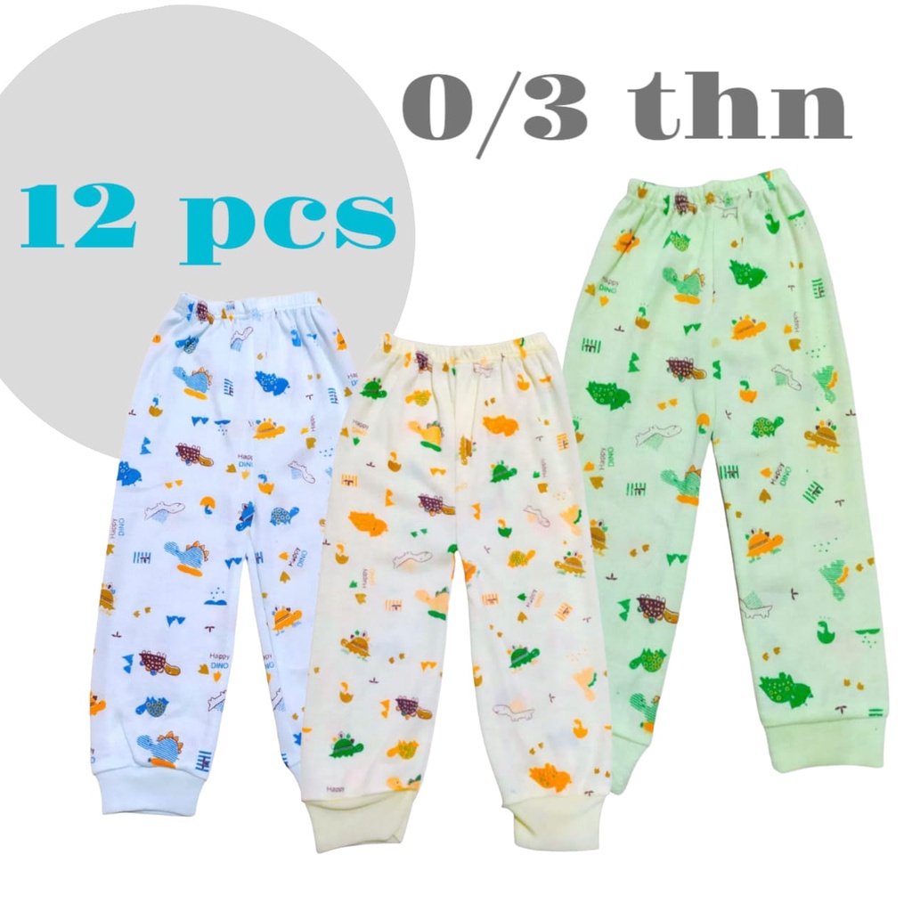 1 LUSIN Pakaian Bayi Atasan dan Celana Bayi SNI 0-3 tahun Bahan Katun Grosir